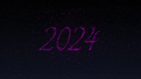 Animation-Von-2024-In-Schimmernden-Rosa-Buchstaben-Und-Feuerwerk