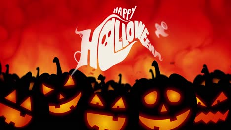 Animation-Eines-Fröhlichen-Halloween-Textes-über-Kürbissen