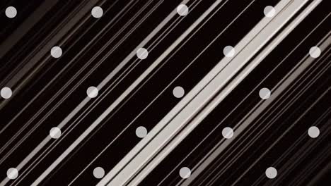 Animation-of-white-spots-falling-over-black-and-white-stripes