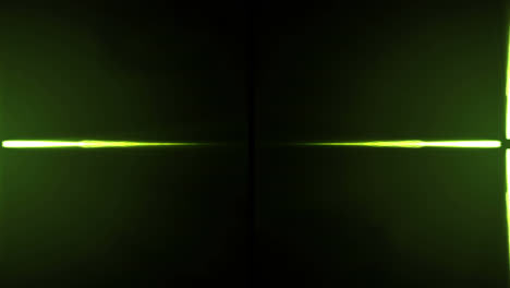 Animation-Von-Grün-Leuchtenden-Mustern-Und-Flecken-Auf-Schwarzem-Hintergrund