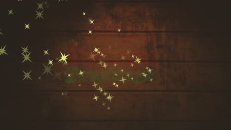 Animation-of-seasons-greetings-over-over-christmas-lights