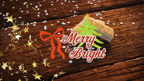 Animation-of-merry-christmas-text-over-christmas-cookies