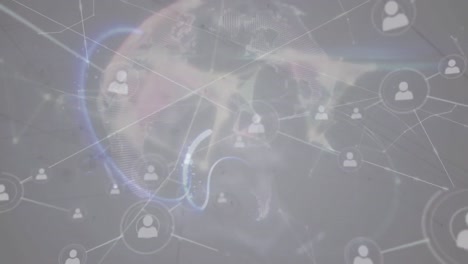 Animation-of-globe-with-network-of-connections-with-people-icons