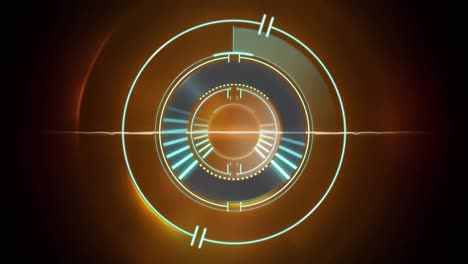 Animation-of-scope-scanning-over-orange-circles