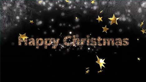 Animation-of-happy-christmas-text-over-snow-and-stars-falling