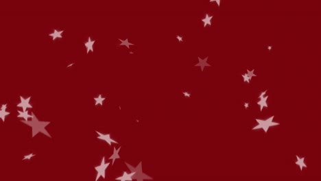 Animation-Eines-Frohen-Neujahrstextes-In-Gold,-Mit-Weißen-Sternen-Und-Feuerwerk-Auf-Rotem-Hintergrund