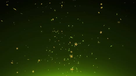 Animation-of-sparks-and-stars-on-black-background
