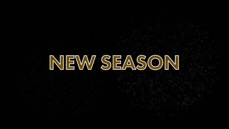 Animation-of-new-season-text-over-fireworks-exploding-on-black-background