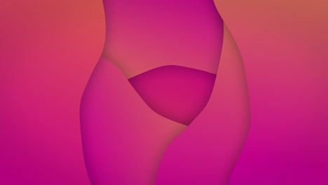 Animation-of-pink-to-orange-gradient-lines-waving-in-seamless-loop
