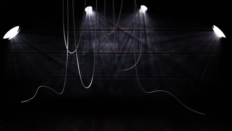 Animation-Von-Elektrokabeln-Mit-Elektrischen-Lichtspuren-Auf-Schwarzem-Hintergrund
