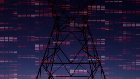 Animation-of-moving-columns-over-landscape-with-electricity-pylon