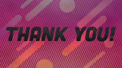 Animation-of-thank-you-text-over-red-trails
