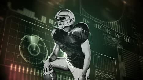 Animation-Eines-American-Football-Spielers-über-Verschiedene-Daten-Im-Hintergrund