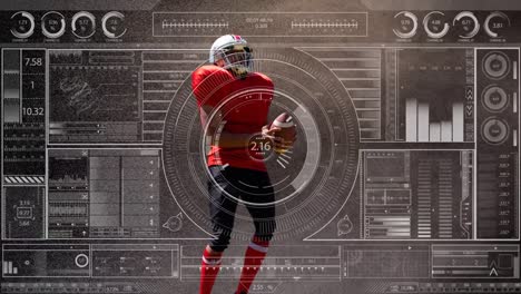 Animation-of-diverse-data-processing-over-american-football-player