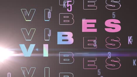 Animation-of-changing-numbers-and-letters-and-only-good-vibes-text-on-black-background