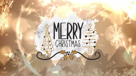 Animation-of-merry-christmas-text-over-falling-snow