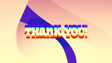 Animation-of-thank-you-text-over-yellows-hapes-moving-on-blue-background