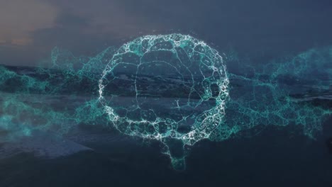 Animation-of-human-brain-over-seascape