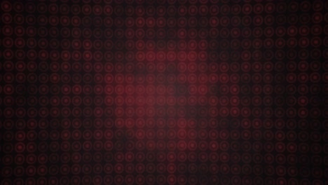 Animation-Mehrerer-Roter-Kreise-In-Einer-Reihe-Auf-Schwarzem-Hintergrund