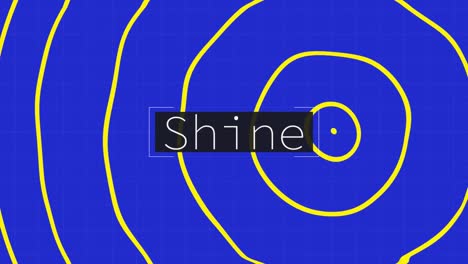 Animation-of-multiple-shine-text-over-blue-background