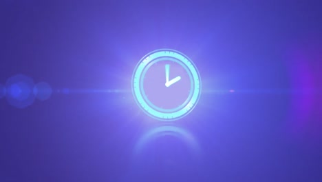 Animation-of-clock-on-dark-blue-background