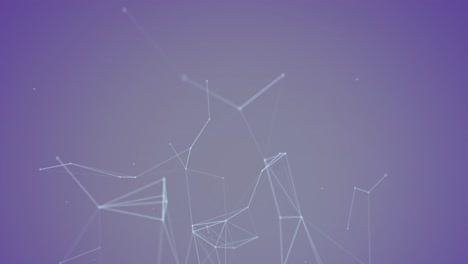 Digital-animation-of-network-of-connections-floating-against-blue-gradient-background