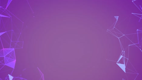 Animation-of-network-of-plexus-connections-on-purple-background