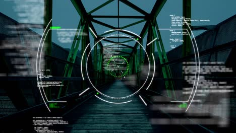 Animation-Der-Finanzdatenverarbeitung-über-Eine-Brücke