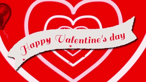 Animation-Von-Texten-Zum-Valentinstag-über-Luftballons-Und-Herzen