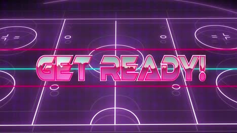 Animation-of-get-ready-text-over-neon-sports-stadium