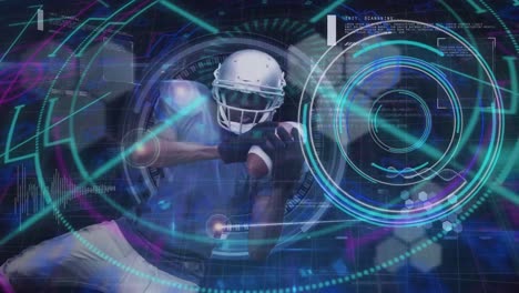 Animation-of-scope-scanning-and-data-processing-over-american-football-player