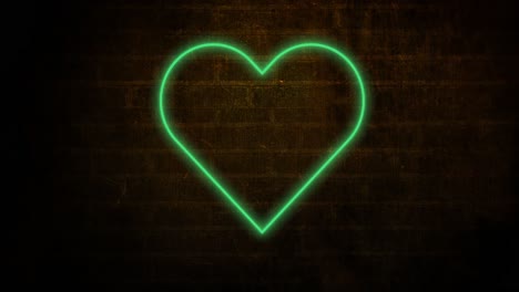Animation-Eines-Leuchtenden-Neon-Herzsymbols-Auf-Einer-Ziegelwand