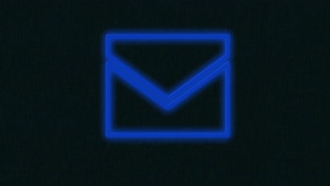 Animation-of-glowing-neon-envelope-icon-on-black-background
