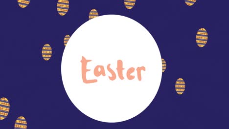 Animation-of-easter-text-over-easter-eggs-on-blue-background