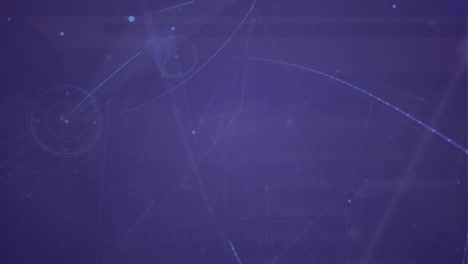 Animation-Eines-Netzwerks-Von-Verbindungen-Auf-Blauem-Hintergrund