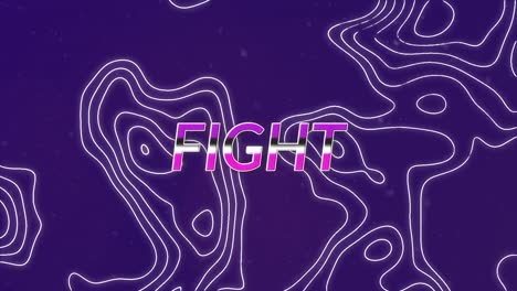 Animation-of-fight-text-over-shapes