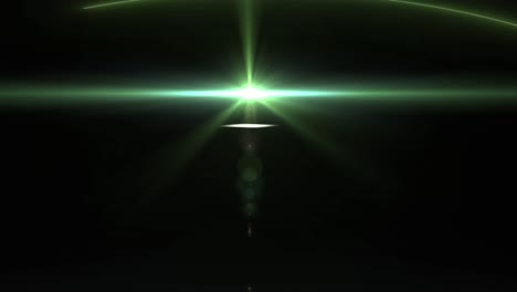 Animation-Von-Grün-Leuchtendem-Licht-Auf-Schwarzem-Hintergrund
