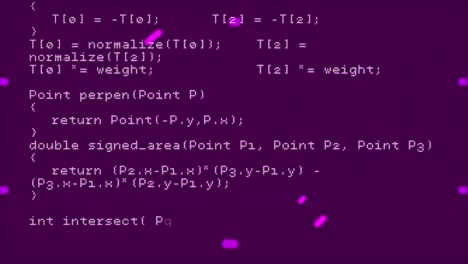 Animation-of-data-processing-over-purple-scope-scanning