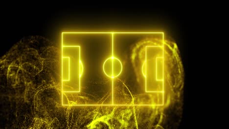 Animation-of-neon-yellow-sports-field-and-neon-yellow-mesh