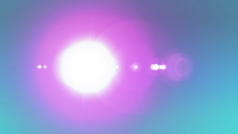 Animation-of-out-of-focus-spot-lights-moving-over-blue-background