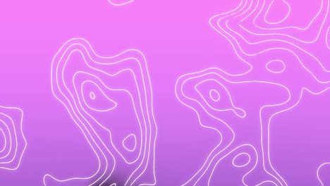 Animation-of-white-lines-over-pink-background