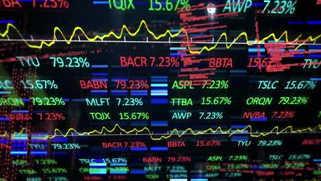Animation-of-financial-data-processing-with-glowing-lights