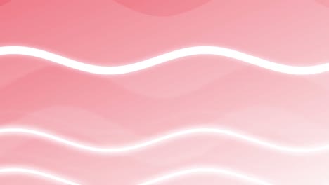 Animation-Von-Weißen-Wellen,-Die-Sich-über-Rosa-Hintergrund-Bewegen