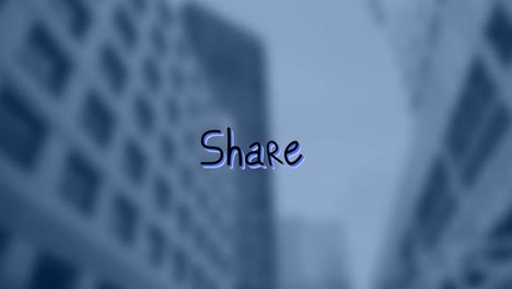 Animación-De-Compartir-Texto-Sobre-El-Paisaje-Urbano