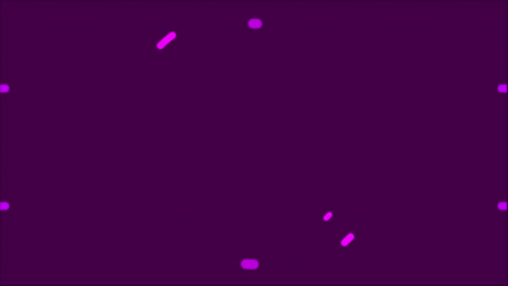 Animation-Von-Formen-Und-Netzwerk-Von-Verbindungen-Auf-Schwarzem-Hintergrund