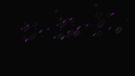 Animation-Violetter-Linien-Auf-Schwarzem-Hintergrund