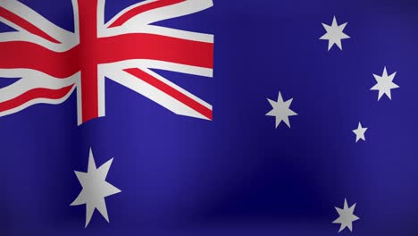 Animation-Der-Wehenden-Flagge-Australiens