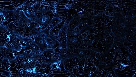 Animation-of-black-background-with-moving-blue-waves