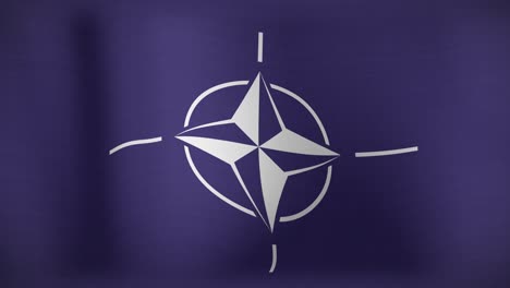 Animation-of-moving-and-floating-flag-of-nato