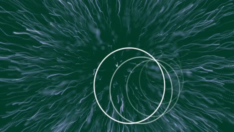 Animation-of-circles-and-trails-on-black-background